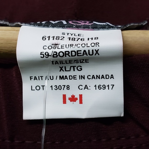 Kim & Co. Burgundy Casual Dress Pants - Picture 6 of 6